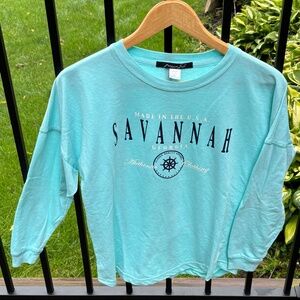 Ladies Small Savannah Georgia Long Sleeve Tshirt